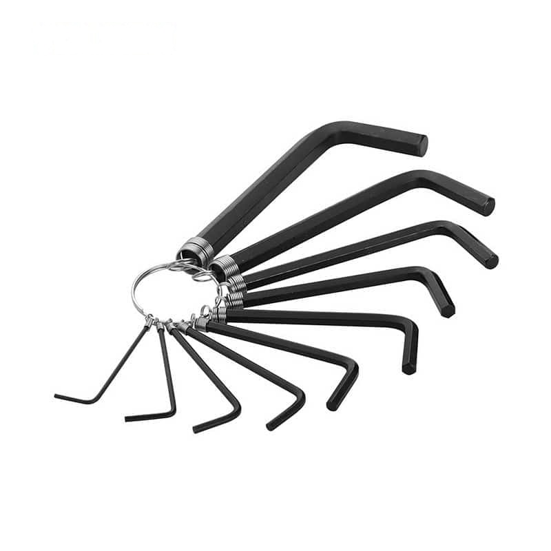 10PCS HEX KEY SET ON RING - FASTENING TOOLS - AGC Tools Ghana