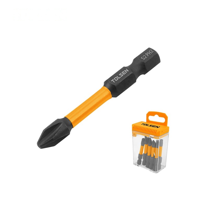 10PCS IMPACT SCREWDRIVER BIT SET (PHILIPS) (INDUSTRIAL) - FASTENING TOOLS - AGC Tools Ghana