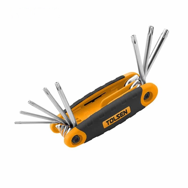 8PCS FOLDING TORX HEX KEY SET - FASTENING TOOLS - AGC Tools Ghana