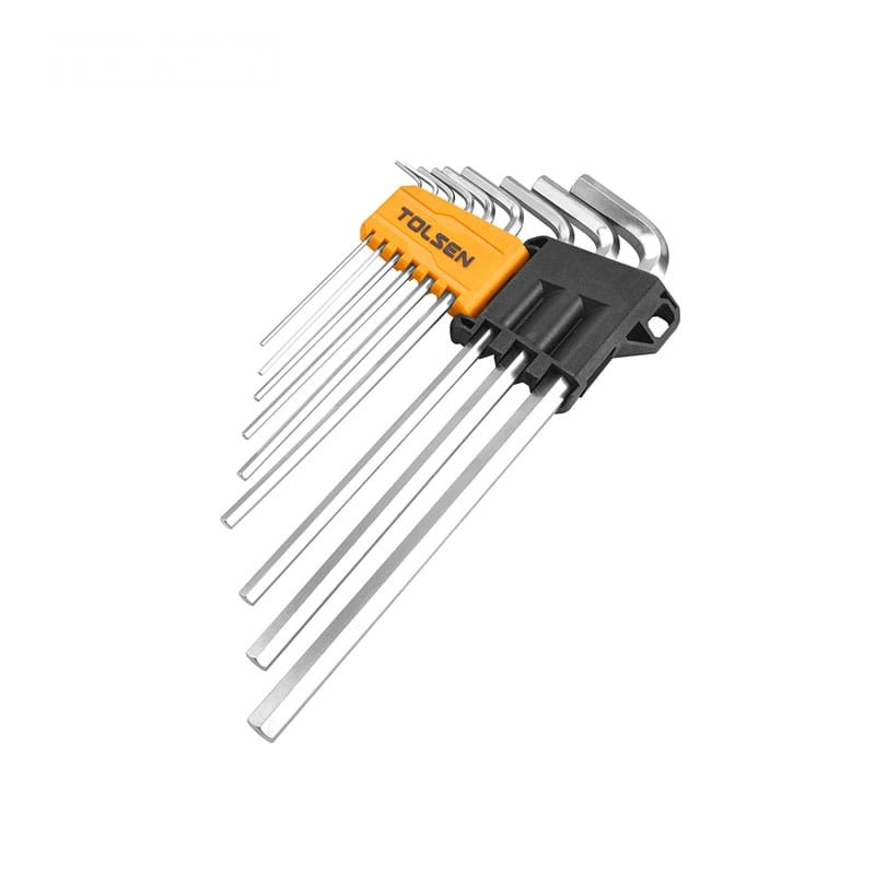 9PCS EXTRA-LONG ARM HEX KEY SET - FASTENING TOOLS - AGC Tools Ghana