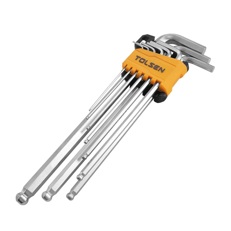 9PCS BALL POINT EXTRA-LONG ARM HEX KEY SET Tolsen Tool Ghana