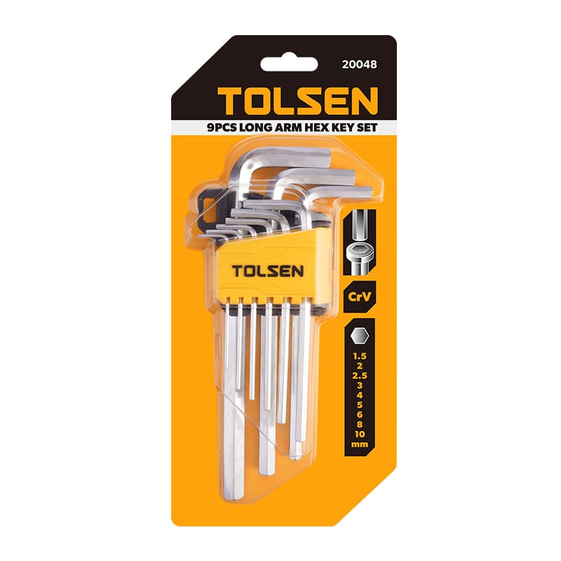 9PCS LONG ARM HEX KEY SET thumbnail 4