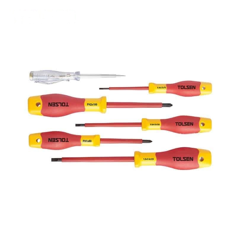 6PCS INSULATED SCREWDRIVERS SET (PREMIUM) - INSULATED TOOLS - AGC Tools Ghana
