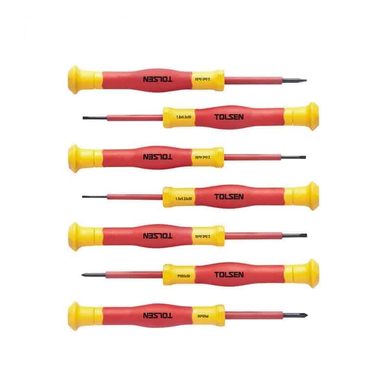 7PCS INSULATED PRECISION SCREWDRIVER SET (PREMIUM) - INSULATED TOOLS - AGC Tools Ghana