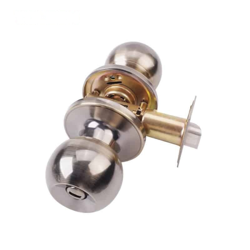 ANTIQUE BRASS TUBULAR KNOB LOCK (ENTRANCE) - LOCKS - AGC Tools Ghana