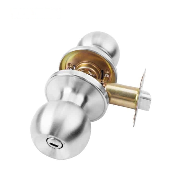SATIN STAINLESS STEEL TUBULAR KNOB LOCK (PRIVACY) - LOCKS - AGC Tools Ghana
