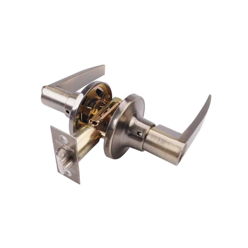 ANTIQUE BRASS TUBULAR LEVER LOCK (ENTRANCE) - LOCKS - AGC Tools Ghana