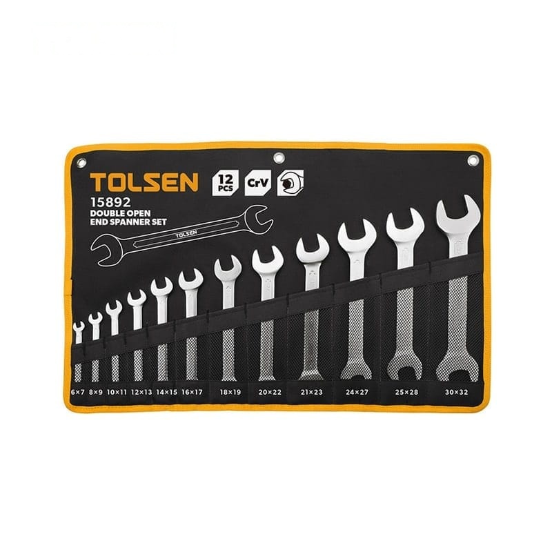 12PCS DOUBLE OPEN END SPANNER SET - MECHANICS TOOLS - AGC Tools Ghana