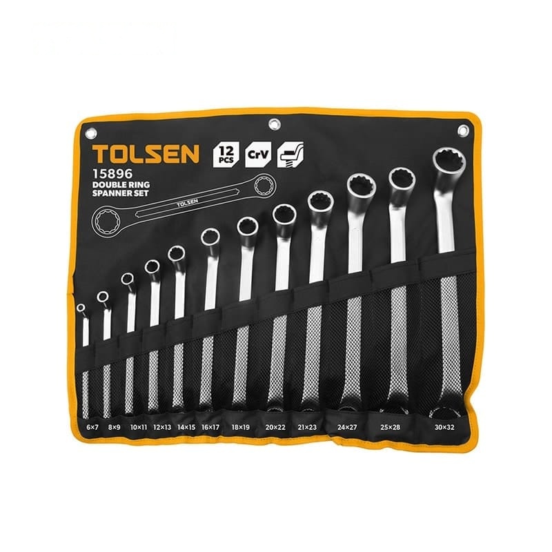 12PCS DOUBLE RING SPANNERS SET - MECHANICS TOOLS - AGC Tools Ghana