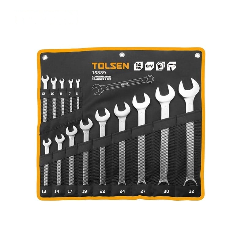 14PCS COMBINATION SPANNER SET - MECHANICS TOOLS - AGC Tools Ghana