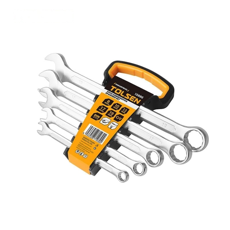 5PCS COMBINATION SPANNER SET - MECHANICS TOOLS - AGC Tools Ghana