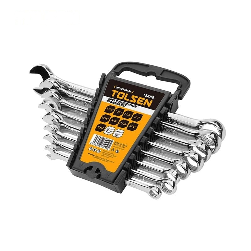 8PCS COMBINATION SPANNER SET (INCH) - MECHANICS TOOLS - AGC Tools Ghana