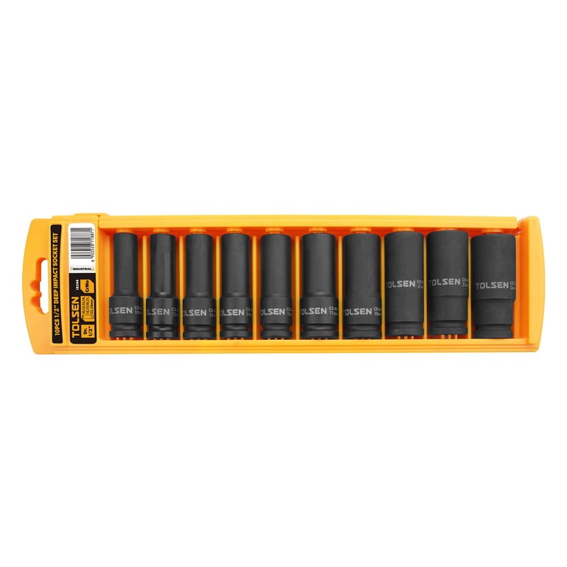 10PCS 1/2″ DRIVE DEEP IMPACT SOCKET SET Tolsen Tool Ghana