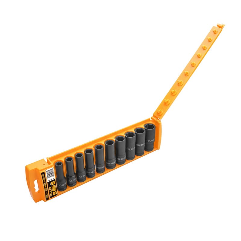 10PCS 1/2″ DRIVE DEEP IMPACT SOCKET SET thumbnail 3