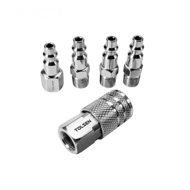 5PCS STEEL COUPLER CONNECTOR KIT (SPECIALLY FOR 110-120V MARKET) - PNEUMATIC TOOLS (SPECIALLY FOR 110-120V MARKET) - AGC Tools Ghana