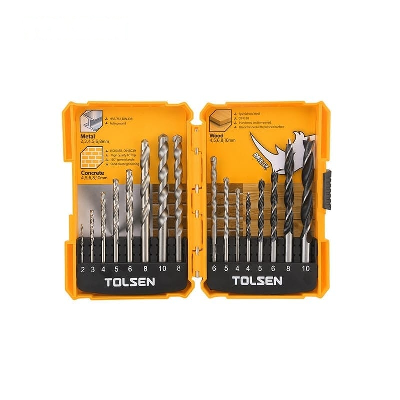 16PCS DRILL BITS SET - POWER TOOLS ACCESSORIES - AGC Tools Ghana