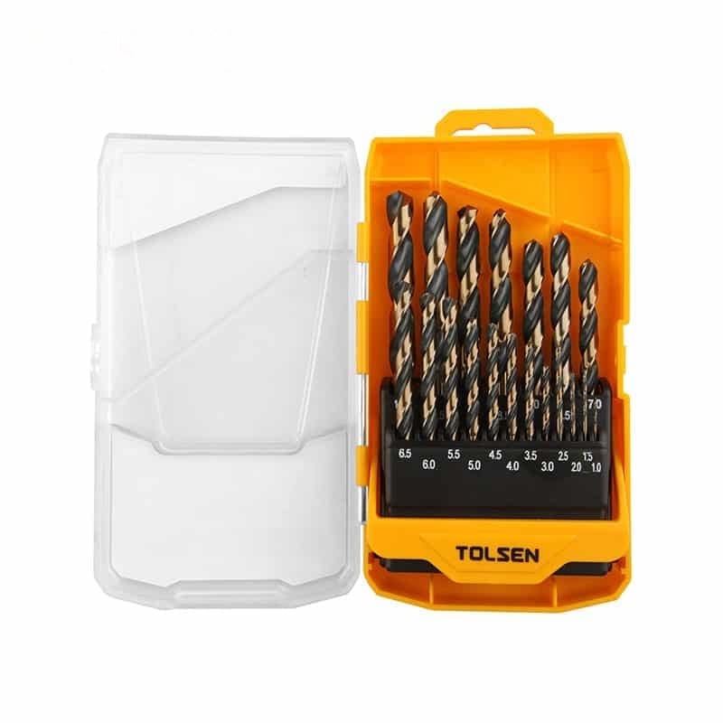 19PCS BLACK & GOLD HSS TWIST DRILL BITS SET (INDUSTRIAL) - POWER TOOLS ACCESSORIES - AGC Tools Ghana