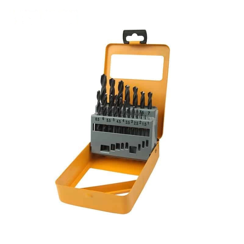 19PCS HSS TWIST DRILL BITS SET - POWER TOOLS ACCESSORIES - AGC Tools Ghana