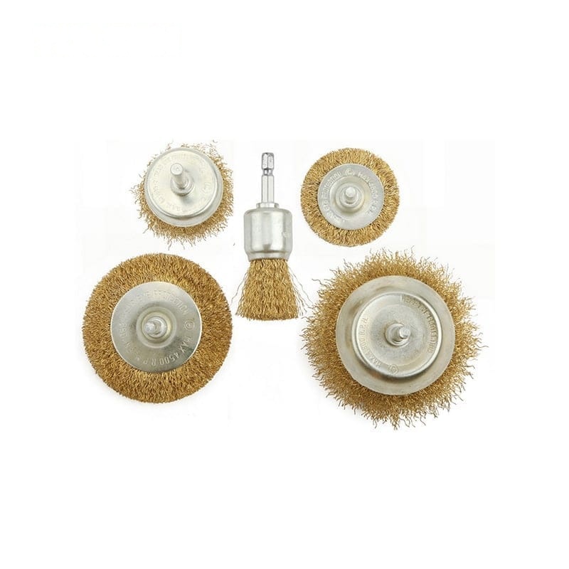 5PCS WIRE BRUSHES SET (INDUSTRIAL) - POWER TOOLS ACCESSORIES - AGC Tools Ghana