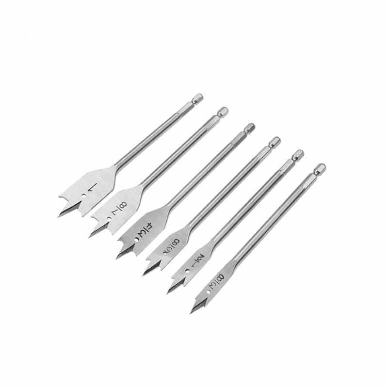6PCS FLAT WOOD BITS SET - POWER TOOLS ACCESSORIES - AGC Tools Ghana
