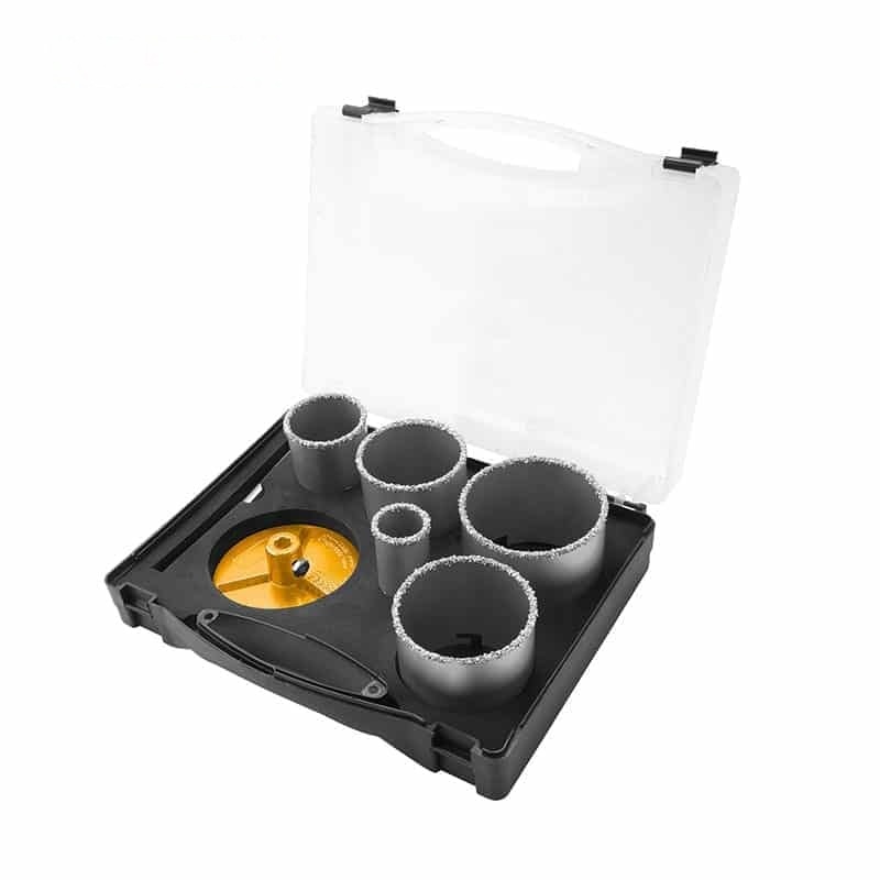 7PCS CARBIDE GRITTED HOLE SAW SET - POWER TOOLS ACCESSORIES - AGC Tools Ghana