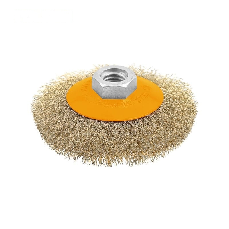 CRIMPED WIRE BEVEL BRUSH (INDUSTRIAL) - POWER TOOLS ACCESSORIES - AGC Tools Ghana
