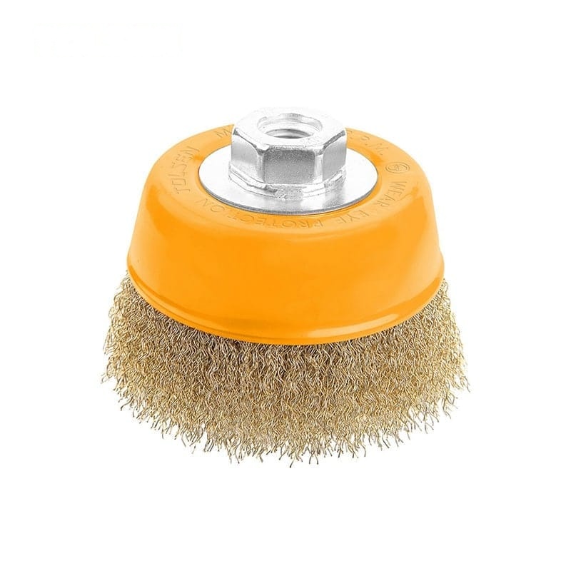 CUP WIRE BRUSH WITH NUT (INDUSTRIAL) - POWER TOOLS ACCESSORIES - AGC Tools Ghana