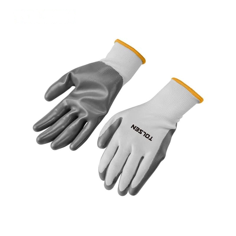 WORKING GLOVES (NITRILE COATED) - PPE - AGC Tools Ghana