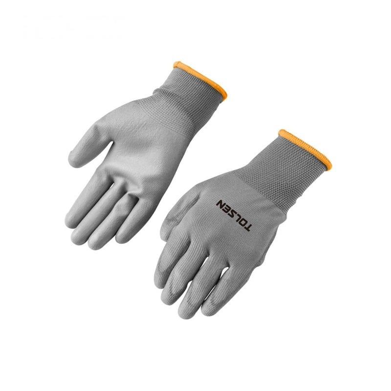 WORKING GLOVES (PU COATED GREY) - PPE - AGC Tools Ghana