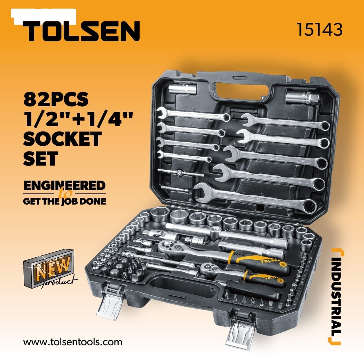 82PCS SOCKET SET (INDUSTRIAL) Tolsen Tool Ghana